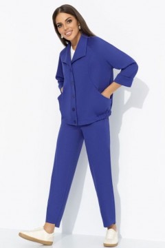 Костюм синий трикотажный с брюками Charutti
