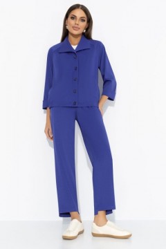 Костюм синий трикотажный с брюками Charutti(фото2)