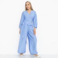 Блузка голубая из вискозы Charutti(фото2)