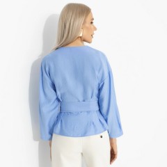 Блузка голубая из вискозы Charutti(фото5)