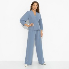 Костюм-двойка голубой с брюками Charutti(фото2)