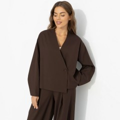 Костюм-двойка коричневый с брюками Charutti(фото3)