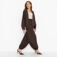 Костюм-двойка коричневый с брюками Charutti(фото7)