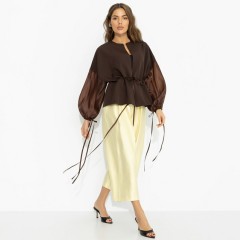 Жакет коричневый дизайнерский Charutti(фото2)