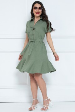 Платье-трапеция с поясом Diolche(фото2)