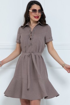 Платье-трапеция с поясом Diolche(фото8)