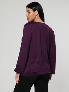 Блузка трикотажная в цвете баклажан Iv-capriz(фото6)