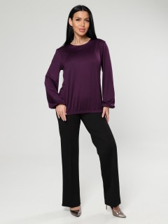 Блузка трикотажная в цвете баклажан Iv-capriz(фото7)