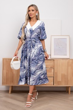 Платье миди с поясом Ирис №1 Valentina(фото5)