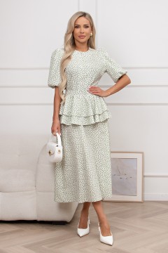 Платье летнее со съёмной баской Инга №1 Valentina(фото3)