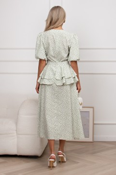 Платье летнее со съёмной баской Инга №1 Valentina(фото7)