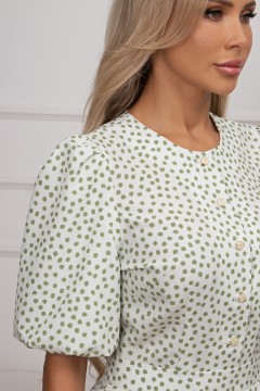 Платье летнее со съёмной баской Инга №1 Valentina(фото4)