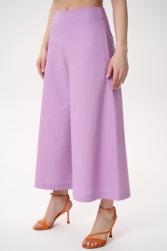 Костюм льняной сиреневый с брюками Elza(фото9)