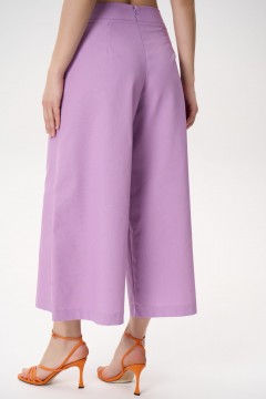 Костюм льняной сиреневый с брюками Elza(фото13)