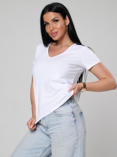 Футболка трикотажная белого цвета Iv-capriz(фото3)