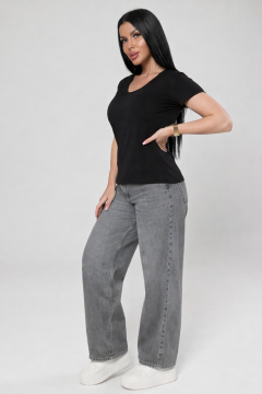 Футболка трикотажная чёрного цвета Iv-capriz(фото8)