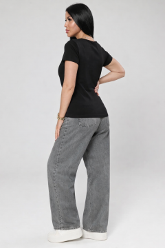 Футболка трикотажная чёрного цвета Iv-capriz(фото7)