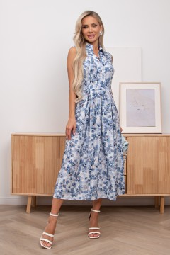 Платье миди с поясом Ирис №1 Valentina(фото4)