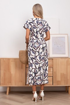 Платье трикотажное с поясом Октавия №14 Valentina(фото6)