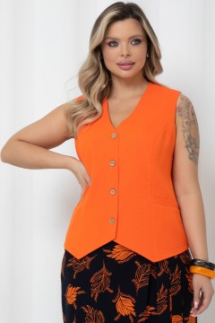 Жилет женский оранжевого цвета Agata