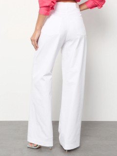 Джинсы широкие белого цвета Jetty(фото8)