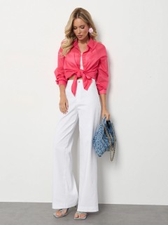 Джинсы широкие белого цвета Jetty(фото7)