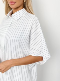 Рубашка белая в полоску Jetty(фото5)