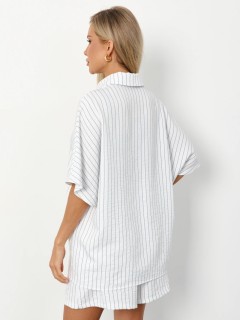 Рубашка белая в полоску Jetty(фото7)