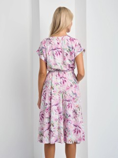 Платье миди розовое с принтом Jetty(фото5)
