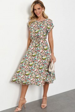 Платье миди разноцветное из хлопка Jetty