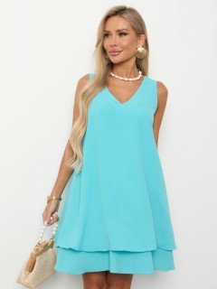 Платье короткое ярко-бирюзовое Jetty(фото6)