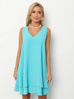 Платье короткое ярко-бирюзовое Jetty(фото3)