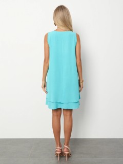 Платье короткое ярко-бирюзовое Jetty(фото7)