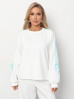 Джемпер трикотажный молочного цвета Jetty(фото6)