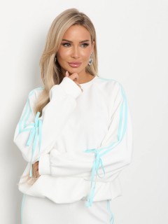 Джемпер трикотажный молочного цвета Jetty(фото3)