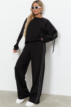 Брюки широкие с лампасами Jetty