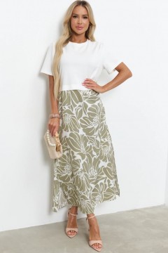 Платье длинное комбинированное Jetty