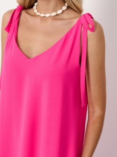 Сарафан длинный розового цвета с разрезами  Jetty(фото3)