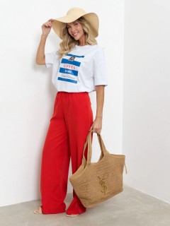 Футболка трикотажная белая с печатным принтом Jetty(фото2)