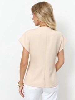 Жакет бежевый с коротким рукавом Jetty(фото7)