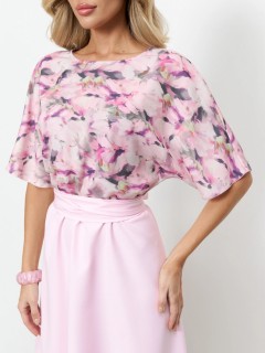 Платье комбинированное с поясом Jetty(фото4)