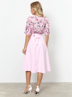 Платье комбинированное с поясом Jetty(фото6)