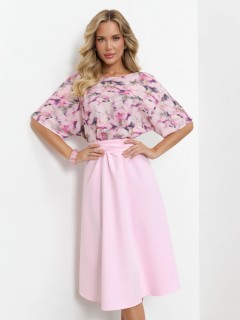 Платье комбинированное с поясом Jetty(фото7)