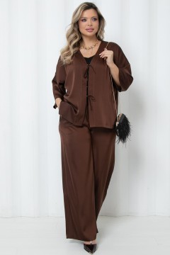 Костюм брючный шёлковый Agata