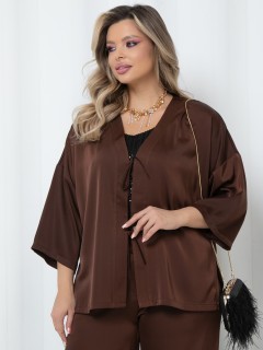 Костюм брючный шёлковый Agata(фото3)