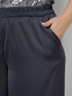 Костюм брючный шёлковый серого цвета Agata(фото5)