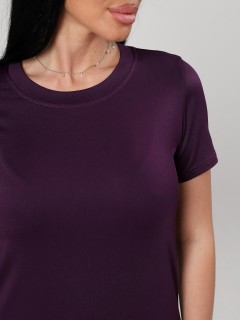 Футболка трикотажная цвета баклажан Iv-capriz(фото5)