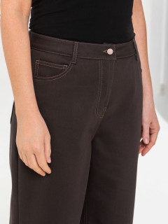 Джинсы прямые в цвете чёрный кофе Priz(фото5)