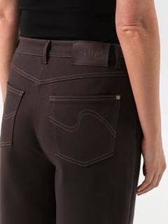 Джинсы прямые в цвете чёрный кофе Priz(фото7)