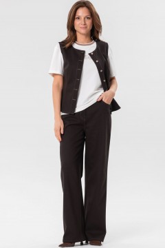 Джинсы прямые в цвете чёрный кофе Priz